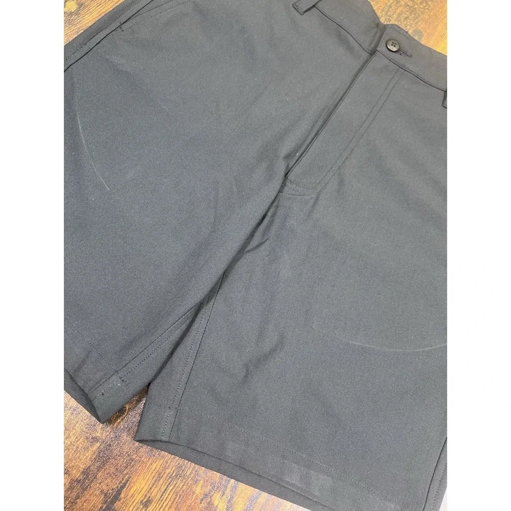 FootJoy FJ Men's Golf Shorts Black Size 30 Performance Flat Front 9